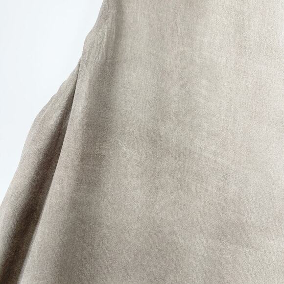 Eileen Fisher Cobblestone Bateau Neck Oxidized Print Silk Shift Dress Medium - Picture 6 of 7